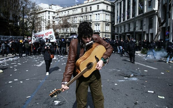 Protest Grecia