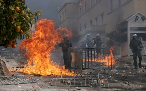 Protest Grecia