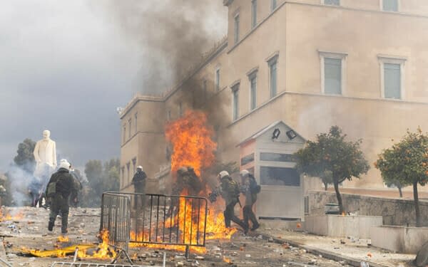 Protest Grecia